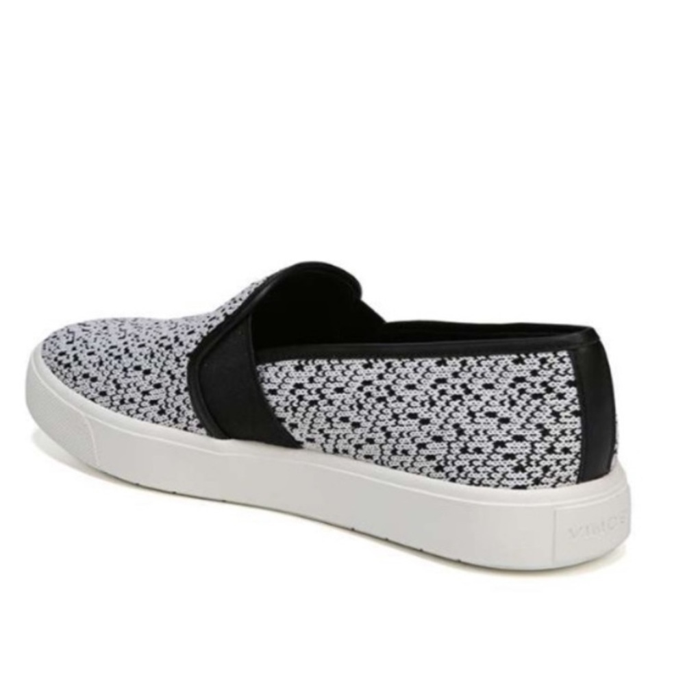 Vince Blair Black & White Pattern Slip On Sneakers Cushioned Comfort Size 7.5 - Picture 2 of 15